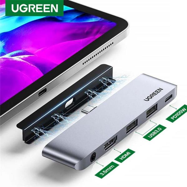 Ugreen USB3 Type-C Multi-Port Hub 2xUSB + HDMI2.0 + 1xUSB-C with Power Delivery 3